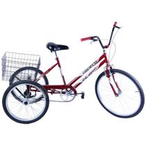 Bicicleta Triciclo Aro 26 cor Vermelho - Dalannio Bike