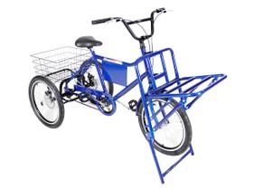 Bicicleta Triciclo De Carga Freios A Disco- Azul- Dream Bike Bicicleta Triciclo De Carga Freios A Disco- Azul- Dream Bike