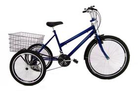 Bicicleta Triciclo Luxo Aro 26 Completo Com 21 Marchas