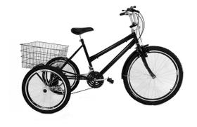 Bicicleta Triciclo Luxo Aro 26 Completo Com 21 Marchas