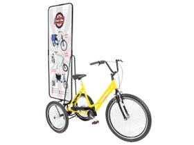 Bicicleta triciclo propaganda amarelo - dream bike