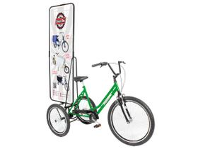 Bicicleta triciclo propaganda verde - dream bike