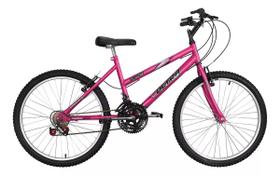 Bicicleta Ultra Feminina Aro 24 - 18 Velocidades - Rosa