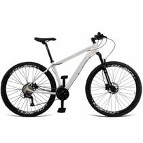 Bicicleta Unisex 15" Aro Aero 29 24V Freios A Disco Suspensão 80MM Guidão Curvo Branco/Grafite Bicicleta Unisex 15" Aro Aero 29 24V Freios A Disco Suspensão 80MM Guidão Curvo Branco/Grafite