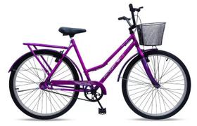 Bicicleta Urbana Tropical Aro 26 Veneza Ello Bike V-brake - Violeta