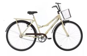 Bicicleta Urbana Ultra Bikes Summer Tropical Aro 26 Freios Vbrakes Cor Bege