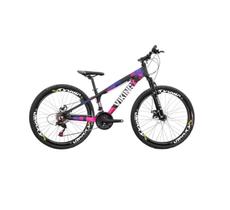 Bicicleta Viking Aro 26 Câmbio Importado 21v Vmaxx Preto Rosa Bicicleta Viking Aro 26 Câmbio Importado 21v Vmaxx Preto Rosa