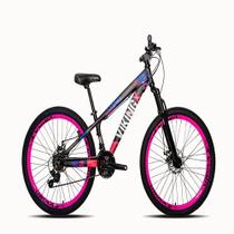 Bicicleta Viking Aro 26 Preto Rosa Câmbios Shimanos Aro Rosa Vmaxx Bicicleta Viking Aro 26 Preto Rosa Câmbios Shimanos Aro Rosa Vmaxx
