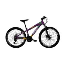Bicicleta Viking Aro 26 TuffX25/30 Vmaxx Freio a Disco 21V Preto Rosa