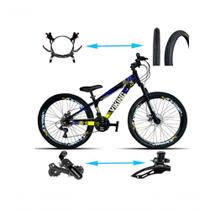 Bicicleta Viking Aro 26 Tuffx25/30 Vmaxx Freio Hidráulico 21v Preto Amarelo Bicicleta Viking Aro 26 Tuffx25/30 Vmaxx Freio Hidráulico 21v Preto Amarelo