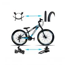 Bicicleta Viking Aro 26 Tuffx25/30 Vmaxx Freio Hidráulico 21v Preto Azul Bicicleta Viking Aro 26 Tuffx25/30 Vmaxx Freio Hidráulico 21v Preto Azul