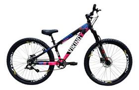Bicicleta Viking Freio Hidráulico Mt200 Shimano Flame Preto