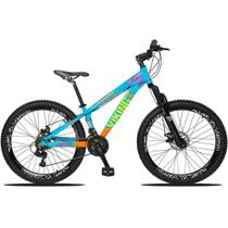 Bicicleta Viking X TUFF 25/30 Aro26 Freio a Disco 21 V Cambios Importados Azul Laranja Bicicleta Viking X TUFF 25/30 Aro26 Freio a Disco 21 V Cambios Importados Azul Laranja