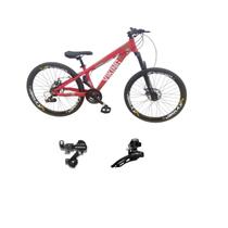 Bicicleta Vikingx 21v Aro 26 Tuff 25 Aluminio Cambio Shimano Dianteiro Traseiro Rodas Vmaxx