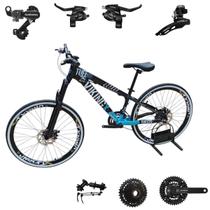 Bicicleta Vikingx 21v Aro 26 Tuff 25 Aluminio Shimano Mtb Freeride Suspensão Dianteira