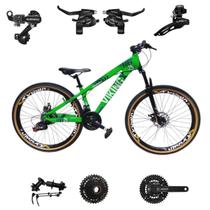 Bicicleta Vikingx 24v Aro 26 Tuff 25 Aluminio Shimano Mtb Freeride Suspensão Dianteira Bicicleta Vikingx 24v Aro 26 Tuff 25 Aluminio Shimano Mtb Freeride Suspensão Dianteira