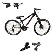 Bicicleta Vikingx Aro 26 24v Tuff 44 Cambio Shiamno Traseiro Dianteiro / Trocadores Mtb Aluminio Rodas Vmaxx