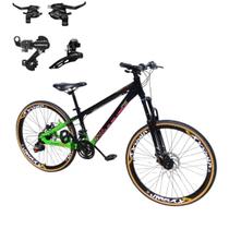Bicicleta Vikingx Aro 26 24v Tuff 44 Cambio Shiamno Traseiro Dianteiro / Trocadores Mtb Aluminio Rodas Vmaxx