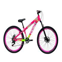 Bicicleta Vikingx Aro 26 Rosa Verde 1x7 Câmbio shimano aro vmaxx Rosa Bicicleta Vikingx Aro 26 Rosa Verde 1x7 Câmbio shimano aro vmaxx Rosa