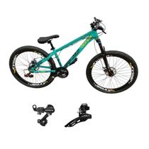 Bicicleta Vikingx Aro 26 Tuff 30 Cambio Shimano Traseiro Dianteiro 24v Suspensão Dianteiro Freio Disco Unissex