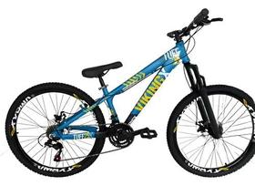 Bicicleta Vikingx Do Grau 21v aros Vmaxx Preto Azul metálico Bicicleta Vikingx Do Grau 21v aros Vmaxx Preto Azul metálico