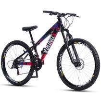 Bicicleta Vikingx Freeride Tuff 25 Shimano Aro 26 Vmaxx Mountain Bike Grau
