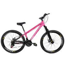 Bicicleta Vikingx Freeride Tuff Aro 26 Freio A Disco Rosa Bicicleta Vikingx Freeride Tuff Aro 26 Freio A Disco Rosa