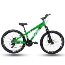 Bicicleta Vikingx Freeride Tuff Aro 26 Freio A Disco Verde