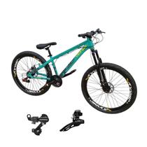 Bicicleta Vikingx Tuff 30 Aro 26 21v Cambio Shimano Dianteiro Traseiro Mtb Freerider Unissex Bicicleta Vikingx Tuff 30 Aro 26 21v Cambio Shimano Dianteiro Traseiro Mtb Freerider Unissex