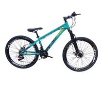 Bicicleta Vikingx Tuff 30 Aro 26 Quadro Aluminio 21V Freerider Freio Hidraulico