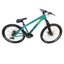 Bicicleta Vikingx Tuff 30 Freeride Aluminio Aro 26 Freio a Disco 24v Cambio Importado
