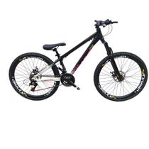 Bicicleta Vikingx Tuff 44 Aluminio Aro 26 Freio a Disco 21v Suspensão Dianteira