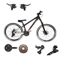 Bicicleta Vikingx Tuff 44 Aro 26 Aluminio 21v Cambio Shimano Transmissão Shimano Mtb Freeride Suspensão Dianteira Unissex