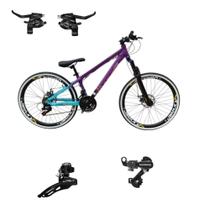 Bicicleta Vikingx Tuff 44 Aro 26 Cambio Shimano 24v Freeride Aluminio Mtb Freio Disco Mecanico