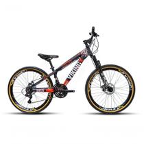 Bicicleta Vikingx Tuff Aro 26 Vmaxx Freio A Disco Mec Cambios Shimanos 21v Roxo Laranja Bicicleta Vikingx Tuff Aro 26 Vmaxx Freio A Disco Mec Cambios Shimanos 21v Roxo Laranja