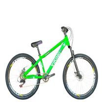Bicicleta Vikingx Verde Aro 26 Single 1x7 Freios a Disco Wheeling Bicicleta Vikingx Verde Aro 26 Single 1x7 Freios a Disco Wheeling