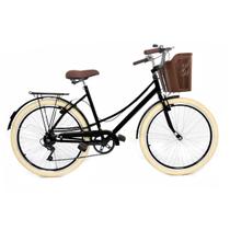 Bicicleta Vintage Retro Food Bike estilo antigo Aro 26 com 6 Marchas