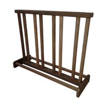 Bicicletário Madeira Plástica Maciça Marrom 1m Resistente