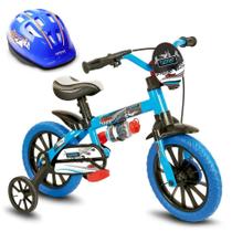 Bicicletinha Infantil Aro 12 Veloz Menino Com Capacete ul