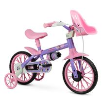 Bicicletinha Infantil Menina Minnie Aro 12 com Cestinha