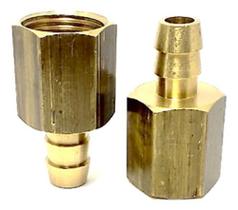Bico 1/2 Femea x 1/2 BM Latão Dourado Plug Para Mangueira Amarela