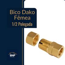 Bico Adaptador Dako Mangueira Fogao 1/2 Femea 3/8 Bico Adaptador Dako Mangueira Fogao 1/2 Femea 3/8