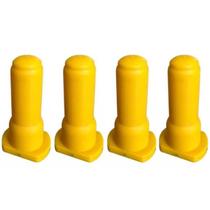 Bico Alimentador Mamadeira Baspan Amarelo Bezerros 4un Bico Alimentador Mamadeira Baspan Amarelo Bezerros 4un