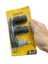 Bico Alta pressão Mangueira Conector 3 Em 1