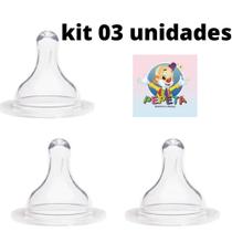 Bico Big Universal Para Mamadeira Kit 03 Unidades Da Pepeta