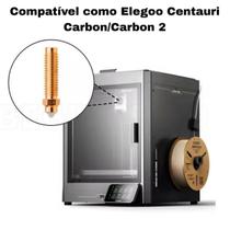 Bico bimetal De Cobre E Aço Temperado Para Centauri Carbon 0.4 mm Bico bimetal De Cobre E Aço Temperado Para Centauri Carbon 0.4 mm