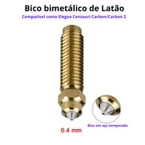 Bico bimetal De Latão Eaço Temperado Para Centauri Carbon 0.4 mm Bico bimetal De Latão Eaço Temperado Para Centauri Carbon 0.4 mm