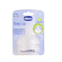 Bico Chicco Step Up Fluxo Ajustável 4M+ Kit com 2 Unidades