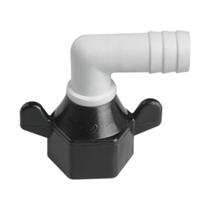 Bico Conector em L Rosca 14 FNPT Saída Farpa 1/2" - Seaflo