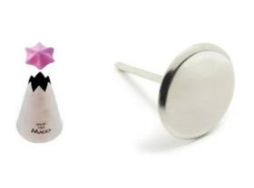 Bico Confeitar Mago 1m Sem Emenda + 2 Suporte De Rosas M + G